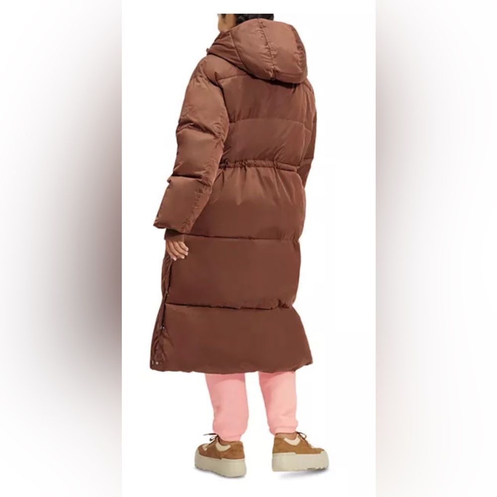 UGG Brown Long Puffer Coat - Picture 2 of 5